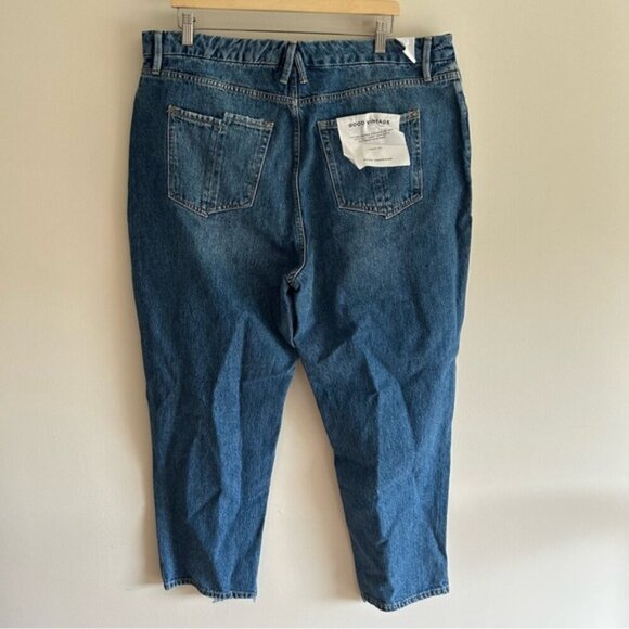 Good American Good Vintage Distressed Indigo Jeans - Picture 3 of 9